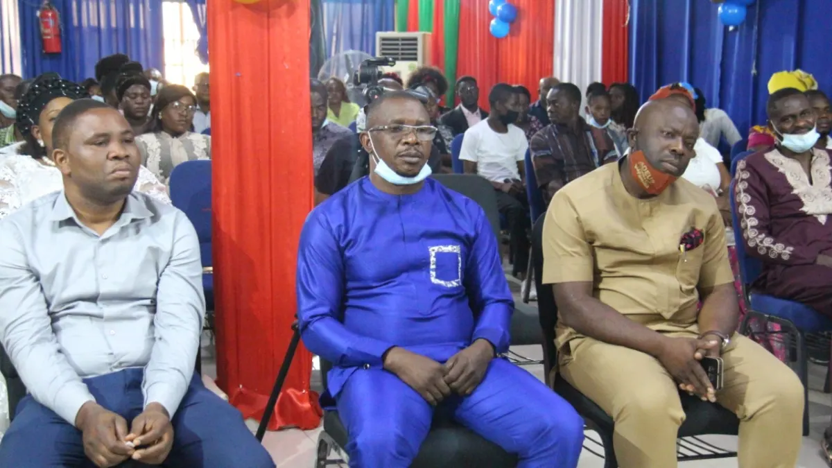 Members of the congregation during a service.