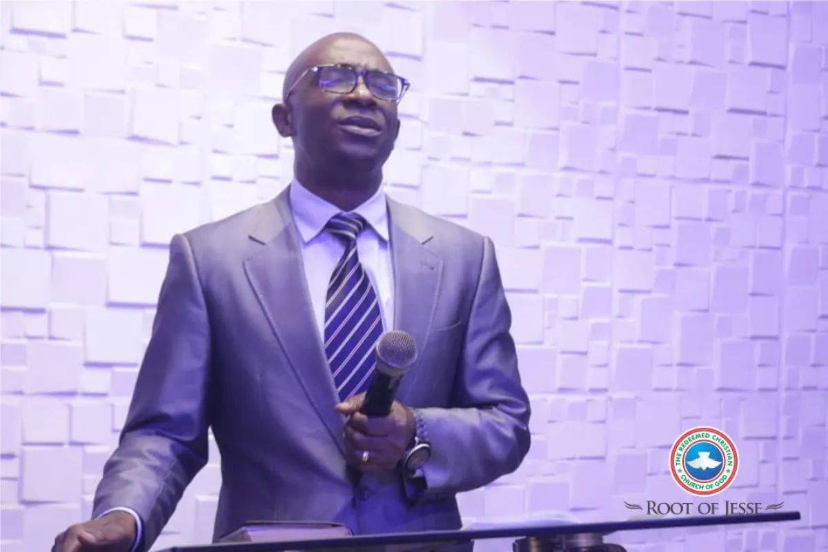 A pastor preaching from the pulpit